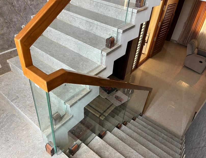 Aluminium Glass Handrails